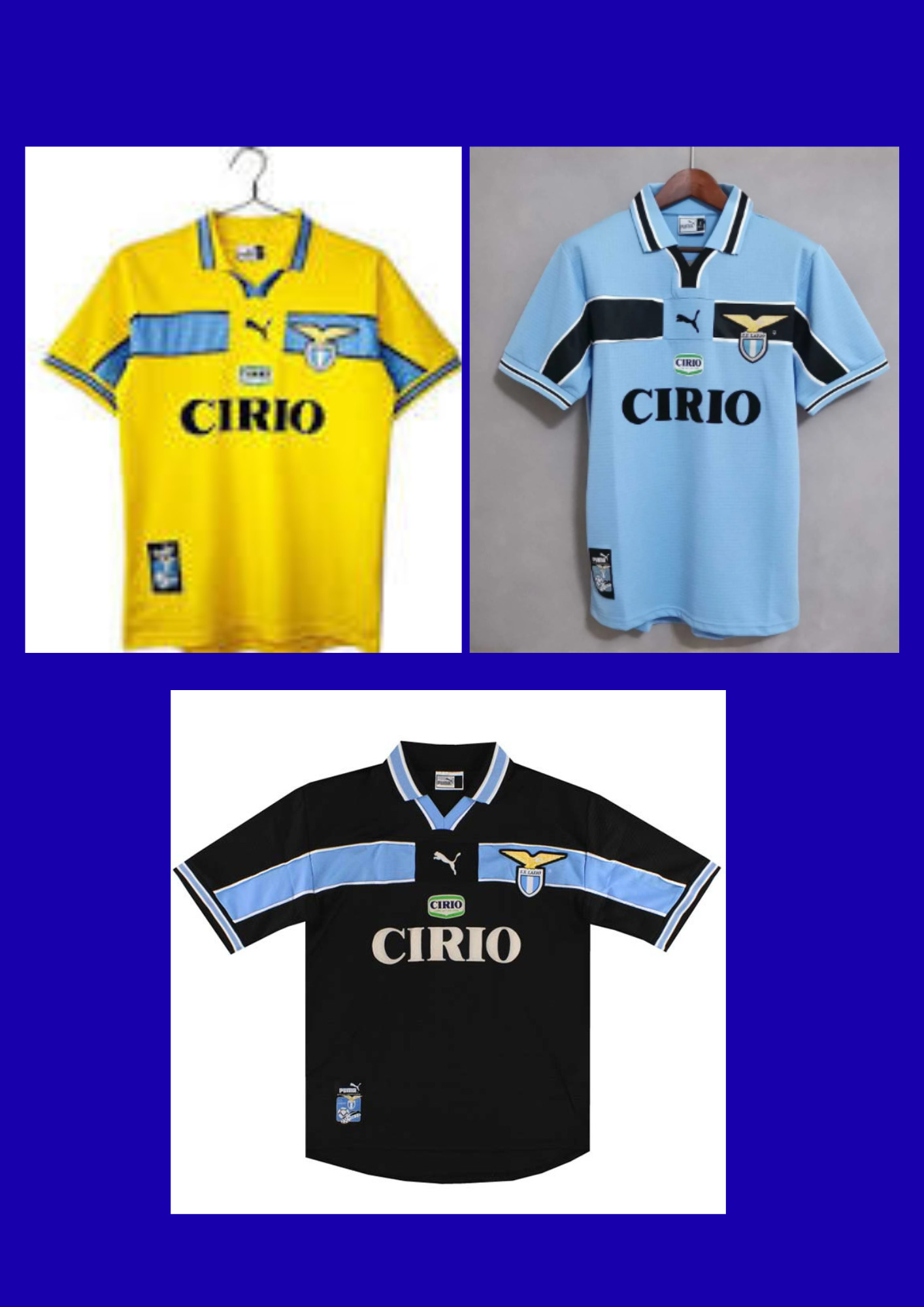 1998-99 Lazio Retro Soccer Jersey