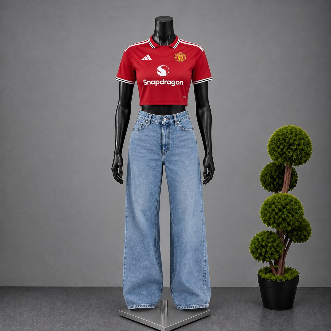 Man United - Female Crop top and normal female cut